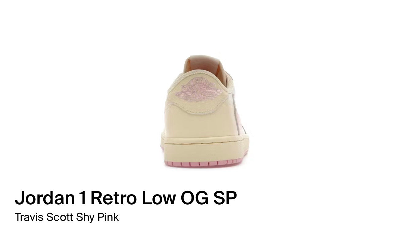 Jordan 1 Retro Low OG SP Travis Scott Shy Pink