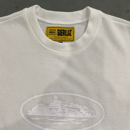 CORTEIZ INSIGNIA WAFFLE TEE WHITE