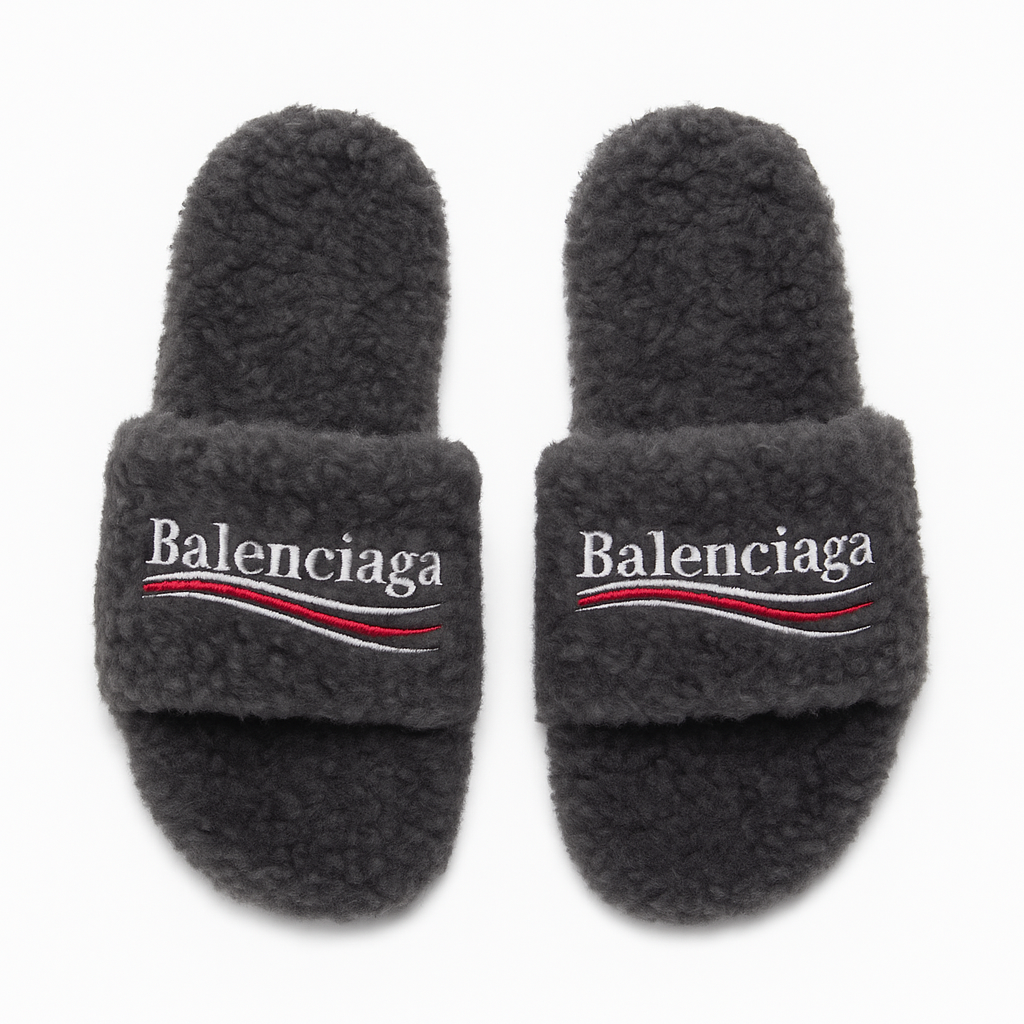 Balenciaga Furry Slide Sandal