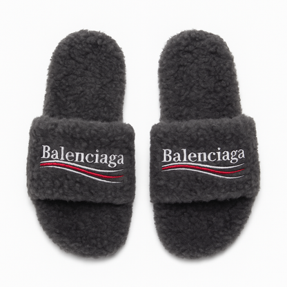 Balenciaga Furry Slide Sandal