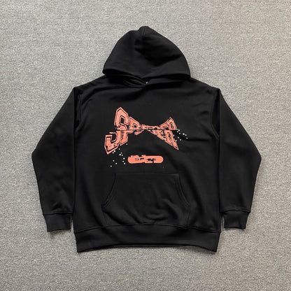 SP5DER ADULT HOODIE BLACK