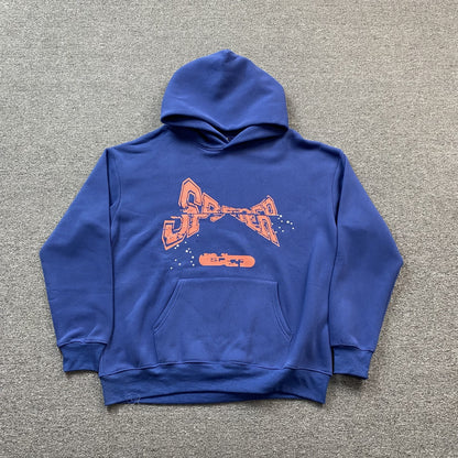 SP5DER ADULT HOODIE NAVY